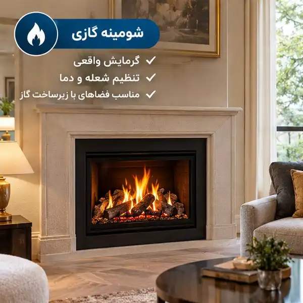 شومینه گازی چیست و چه ویژگی‌هایی دارد؟